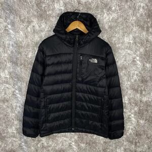 The North Face Aconcagua Mens 550‎ Down Puffer Jacket Hoohed Size Medium Black